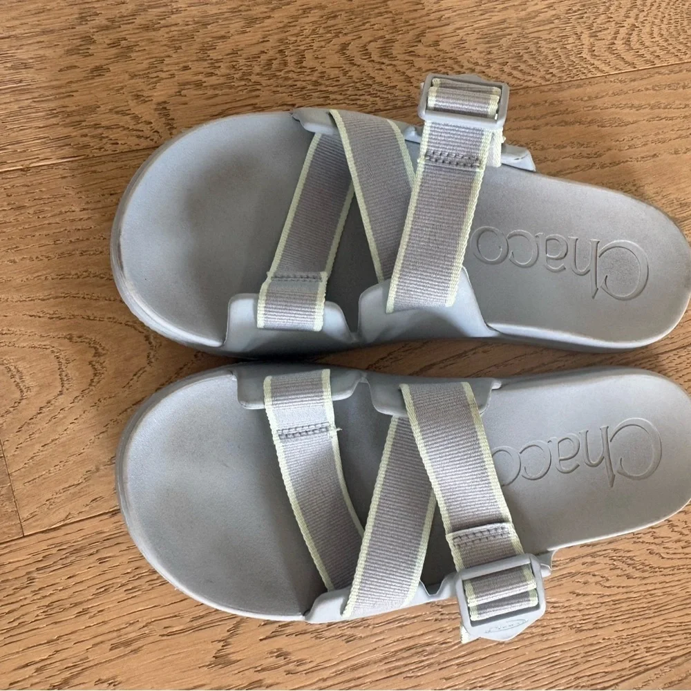 Chaco Chillos Slide Sandals Womens Light Blue Size 10